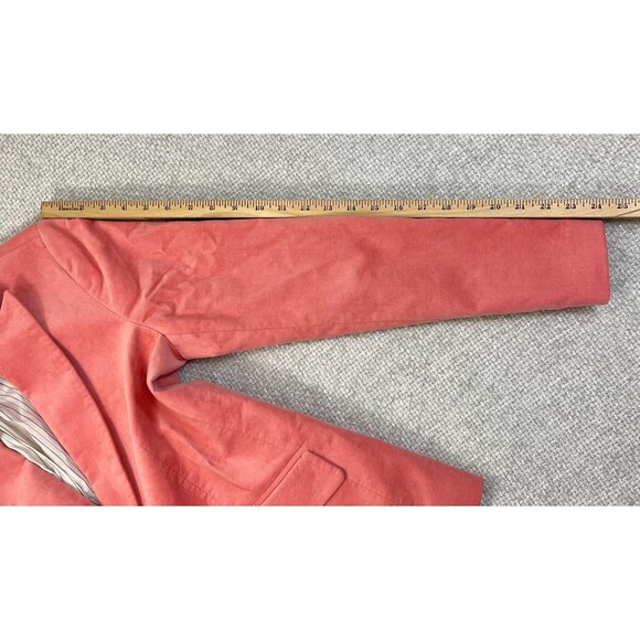 NEW Talbots Blazer Jacket Women's 8 Velour Velvet Pink Pockets Coat Business - Picture 10 of 12